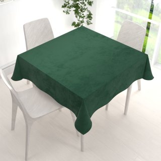 Sametový čtvercový ubrus Velvet Premium SVP-012 Zelený - detail 1 - Biante.cz Sametový čtvercový ubrus Velvet Premium SVP-012 Zelený - detail 1 - Biante.cz