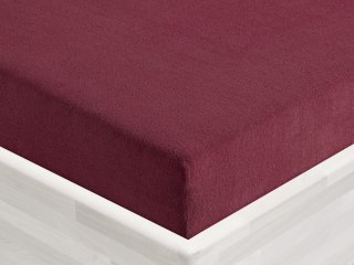 Froté napínacie prestieradlo FR-011 Bordó - Biante.sk Froté napínacie prestieradlo FR-011 Bordó - Biante.sk