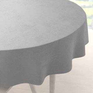 Sametový kulatý ubrus Velvet Premium SVP-027 Světle šedý - Biante.cz