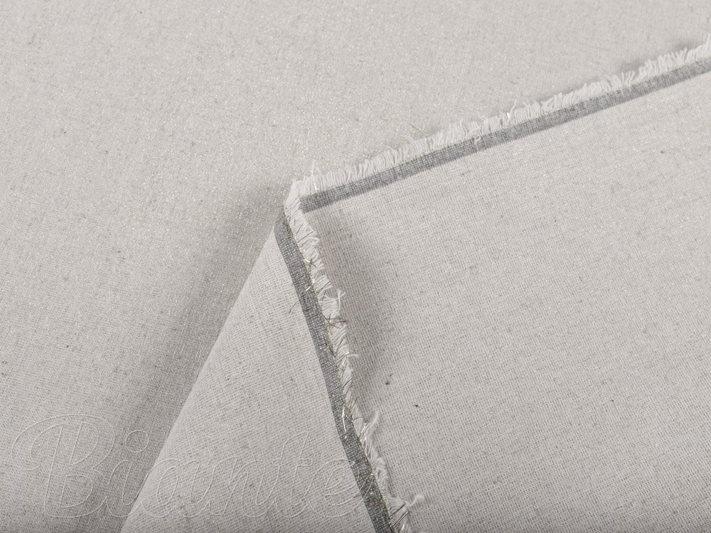 Dekorační látka Leona LN-162 Režná/stříbrná třpytivá - šířka 150 cm - detail 4 - Biante.cz Dekorační látka Leona LN-162 Režná/stříbrná třpytivá - šířka 150 cm - detail 4 - Biante.cz