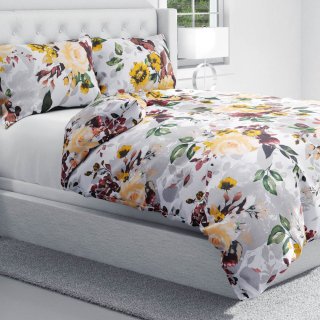Bavlněné ložní povlečení Sandra SA-217 Velké žluté květy - detail 1 - Biante.cz Bavlněné ložní povlečení Sandra SA-217 Velké žluté květy - detail 1 - Biante.cz