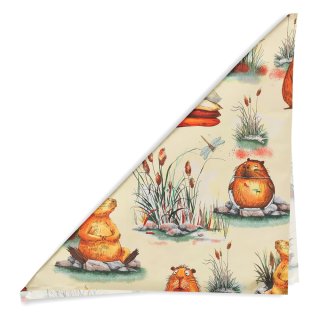 Dětský bavlněný šátek Sandra SA-710 Kapybary na krémovém - detail 1 - Biante.cz Dětský bavlněný šátek Sandra SA-710 Kapybary na krémovém - detail 1 - Biante.cz