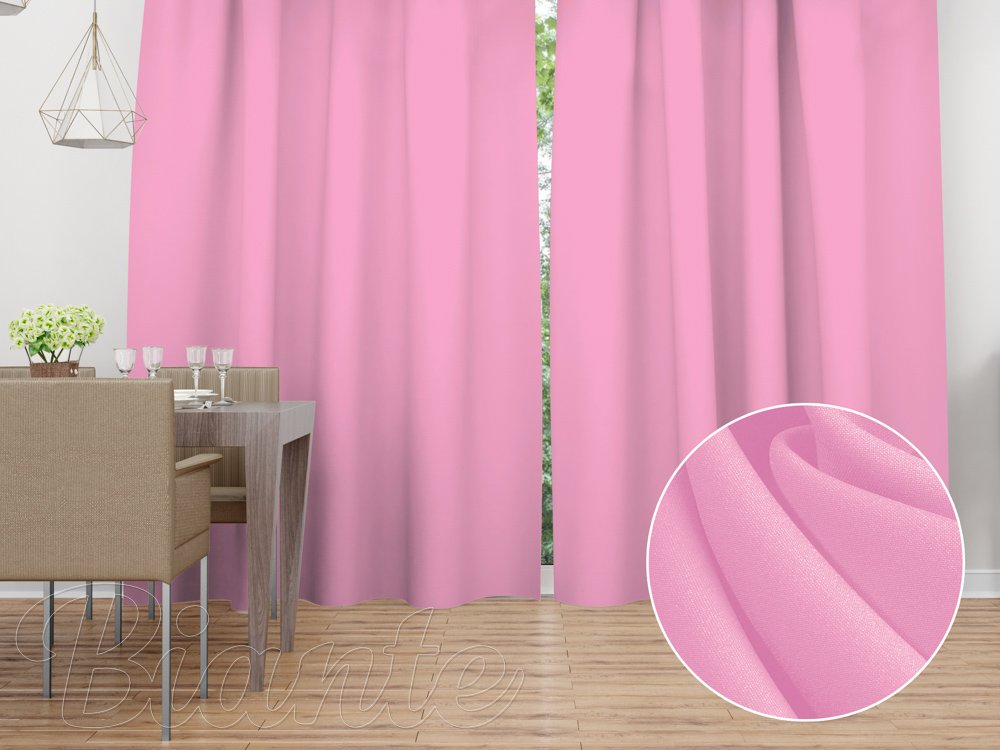 Dekorační závěs na míru Rongo RG-094 Sytě růžový - Biante.cz