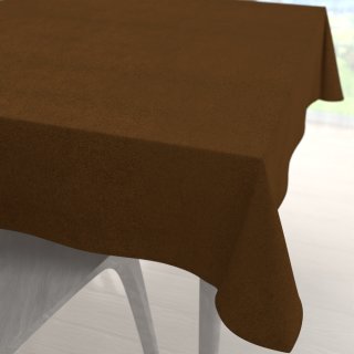 Čtvercový ubrus/imitace broušené kůže Alcantara ALC-017 Hnědý rezavý - Biante.cz
