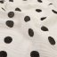 Mušelín dvojitá gázovina MSN-093 Čierne bodky na krémovo bielom - metráž šírka 140 cm - detail 7 - Biante.sk