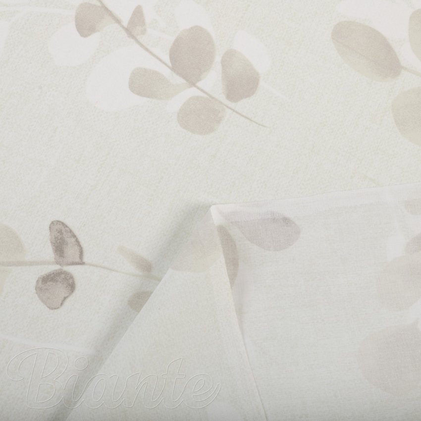 Bavlněná látka/plátno Sandra SA-681 Eukalyptové listy na světlém pastelově zeleném - šířka 145 cm - detail 4 - Biante.cz