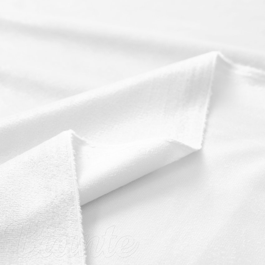 Sametová látka Velvet Premium SVP-052 Sněhově bílá - šířka 280 cm - detail 5 - Biante.cz