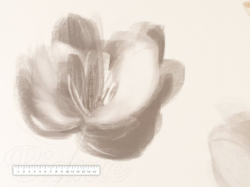 Dekorační látka PM-109 Akvarelové tulipány na krémovém - šířka 150 cm - detail 2 - Biante.cz Dekorační látka PM-109 Akvarelové tulipány na krémovém - šířka 150 cm - detail 2 - Biante.cz