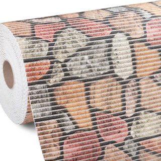 Koupelnová pěnová rohož / předložka PRO-015 Kamenná cesta - metráž šířka 65 cm - Biante.cz