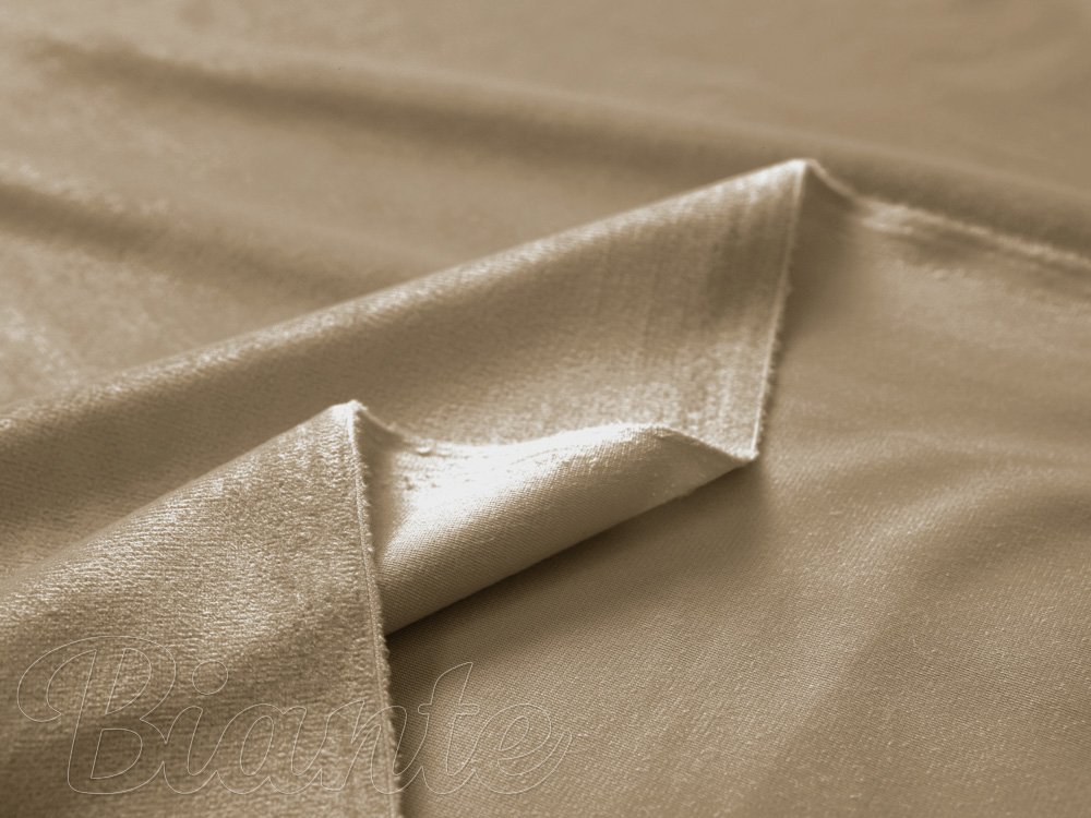 Sametová látka Velvet Premium SVP-026 Kávově béžová - šířka 145 cm - detail 5 - Biante.cz Sametová látka Velvet Premium SVP-026 Kávově béžová - šířka 145 cm - detail 5 - Biante.cz