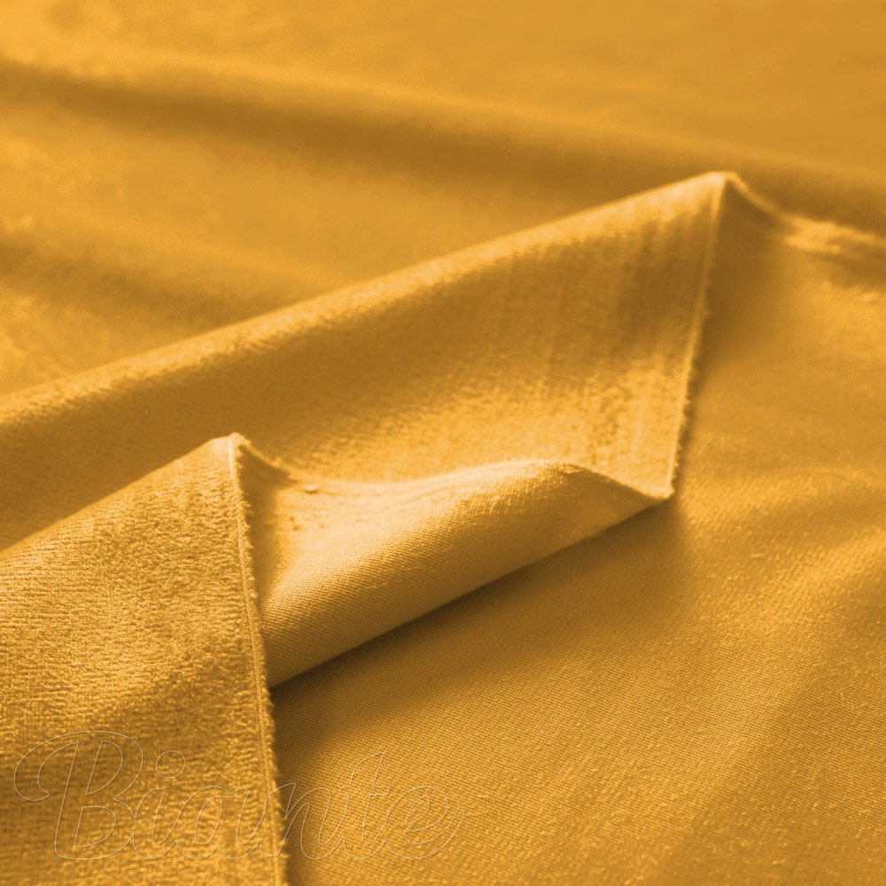 Sametová látka Velvet Premium SVP-037 Zlatavě oranžová - šířka 280 cm - detail 5 - Biante.cz