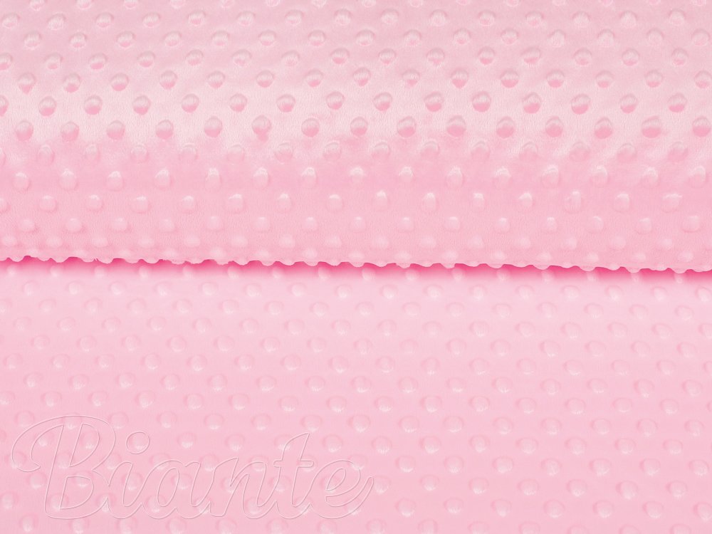 Dětská látka Minky 3D puntíky MKP-035 Světle růžová - šířka 150 cm - detail 4 - Biante.cz Dětská látka Minky 3D puntíky MKP-035 Světle růžová - šířka 150 cm - detail 4 - Biante.cz