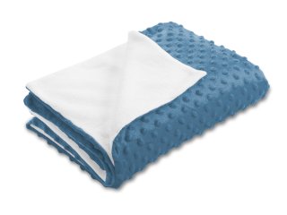 Detská obojstranná deka Minky bodky/Polar MKP-044 Kovovo modrá - Biante.sk Detská obojstranná deka Minky bodky/Polar MKP-044 Kovovo modrá - Biante.sk