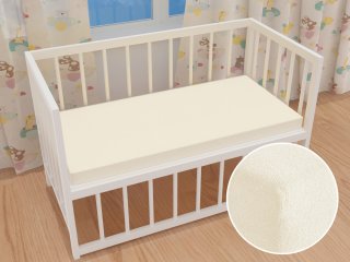 Dětské froté napínací prostěradlo do postýlky FR-002 Smetanové - Biante.cz Dětské froté napínací prostěradlo do postýlky FR-002 Smetanové - Biante.cz