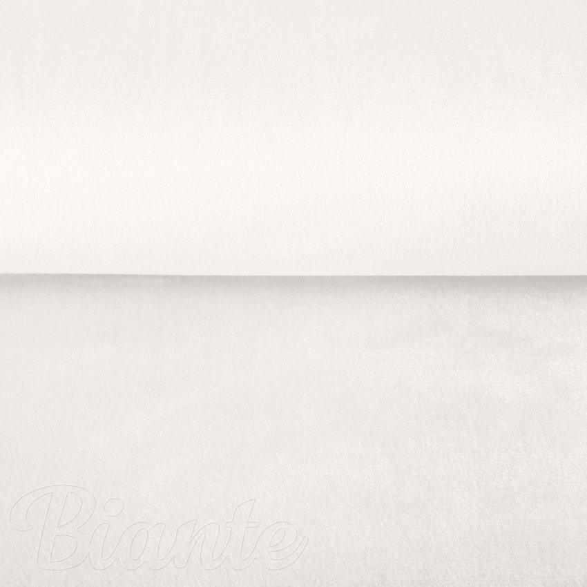 Zamatová látka Velvet Prémium SVP-024 Krémovo biela - šírka 300 cm - detail 2 - Biante.sk