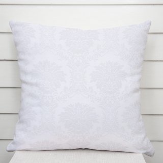 Dekoračná obliečka na vankúš Monako PM-122 Zámocký vzor biely - Biante.sk