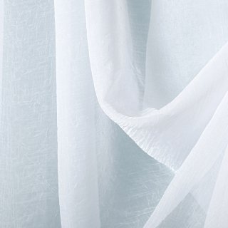 Krešovaný voál bílý bez olůvka ZAC-013 výška 280 cm - detail 1 - Biante.cz