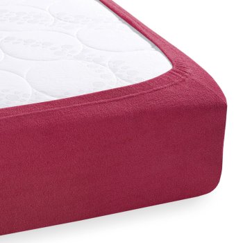 Froté napínací prostěradlo na vysokou matraci FR-010 Vínové - detail 1 - Biante.cz Froté napínací prostěradlo na vysokou matraci FR-010 Vínové - detail 1 - Biante.cz