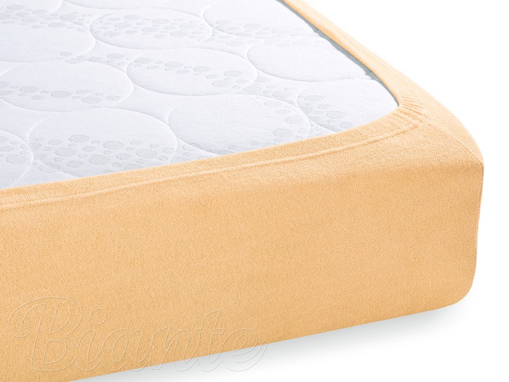 Froté napínací prostěradlo na extra vysokou matraci FR-004 Meruňkové - detail 1 - Biante.cz Froté napínací prostěradlo na extra vysokou matraci FR-004 Meruňkové - detail 1 - Biante.cz