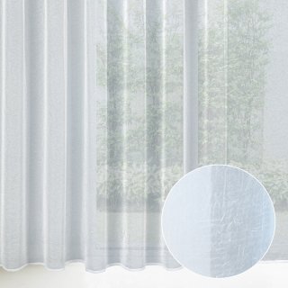 Krešovaný voál bílý bez olůvka ZAC-013 výška 280 cm - Biante.cz