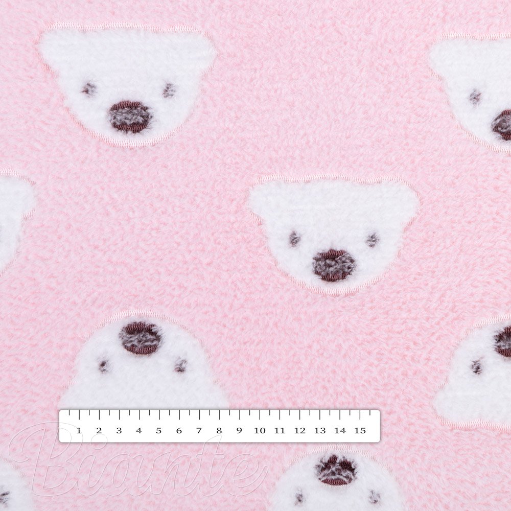 Dětská mikroplyšová deka MIP-028 Medvídci na růžovém - detail 1 - Biante.cz