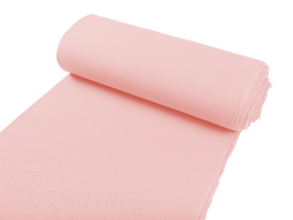 Mušelín dvojitá gázovina MSN-004 Pastelově růžová - metráž šířka 140 cm - detail 2 - Biante.cz Mušelín dvojitá gázovina MSN-004 Pastelově růžová - metráž šířka 140 cm - detail 2 - Biante.cz