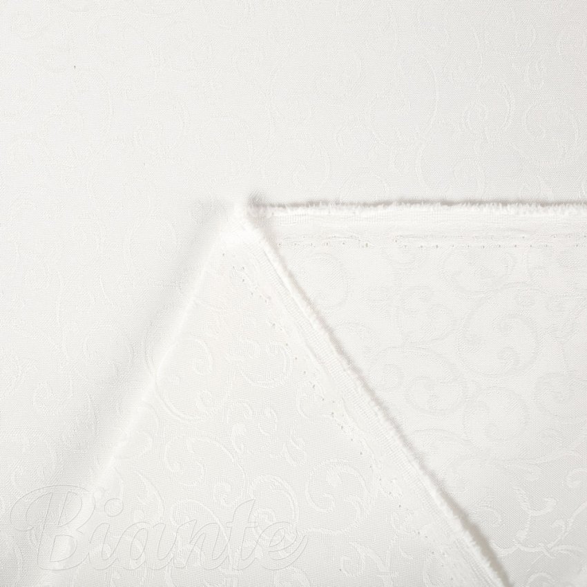 Teflonová látka na ubrusy TF-010 Ornamenty - smetanová - šířka 160 cm - detail 3 - Biante.cz
