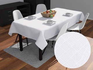 Teflónový obdĺžnikový obrus Milano TF-094 - biely - Biante.sk Teflónový obdĺžnikový obrus Milano TF-094 - biely - Biante.sk