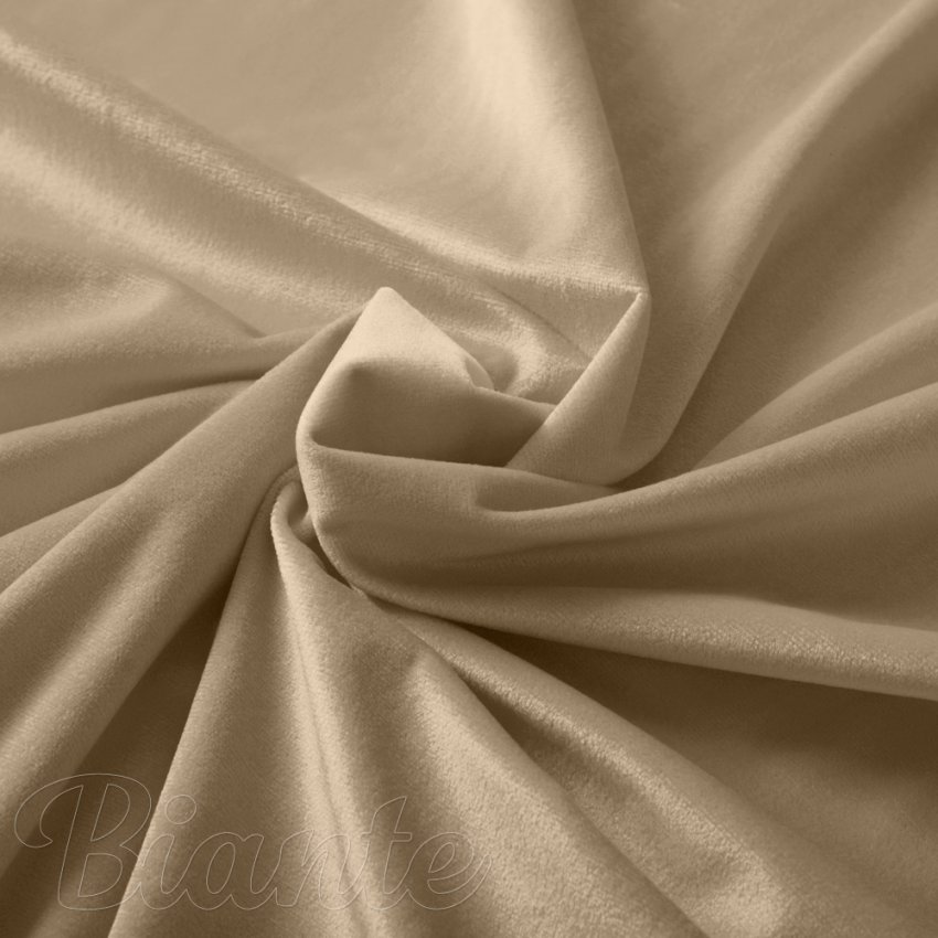 Sametová látka Velvet Premium SVP-045 Kávově béžová - šířka 300 cm - detail 1 - Biante.cz