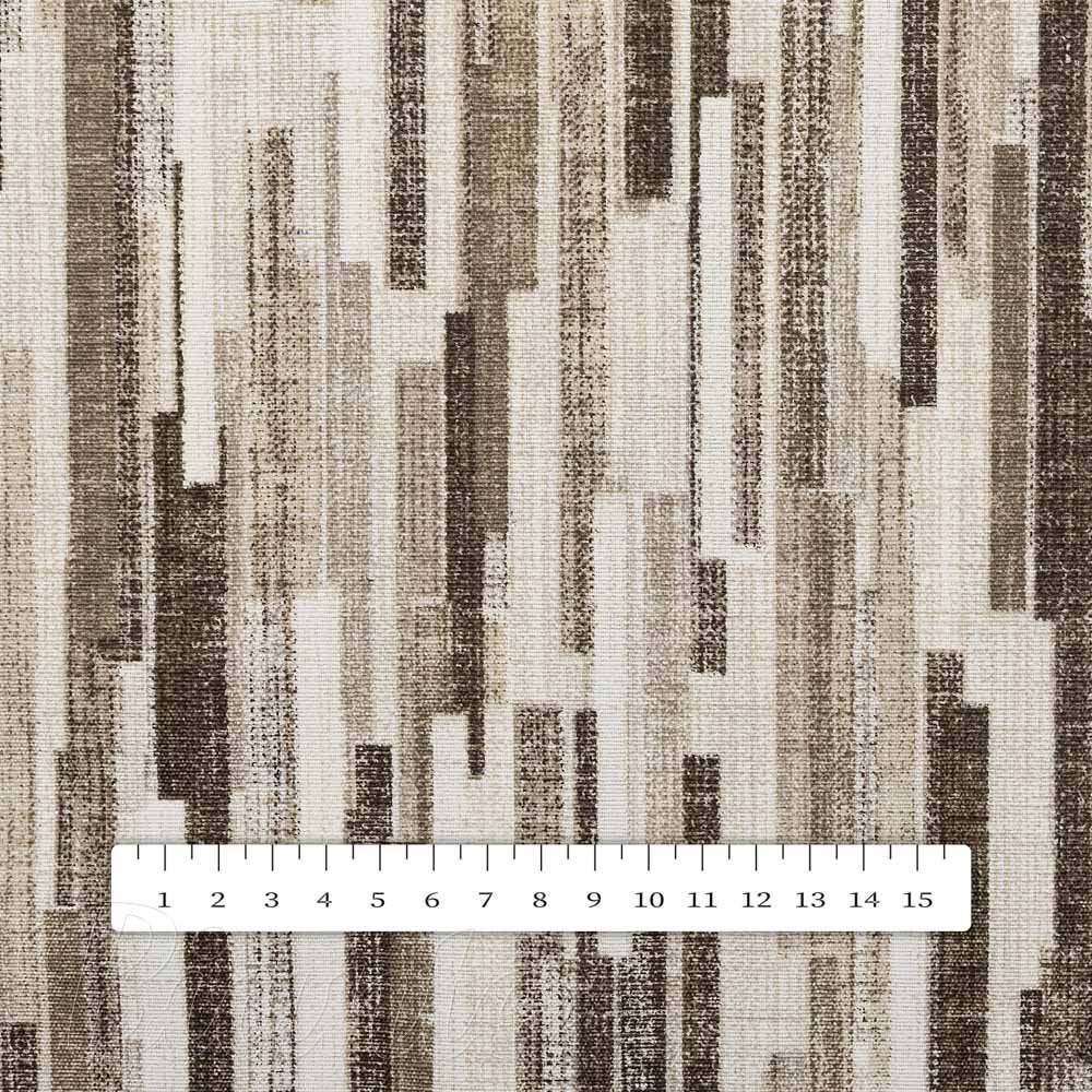 Dekorační látka Leona LN-176 Hnědo-béžové proužky - šířka 140 cm a 280 cm - detail 5 - Biante.cz