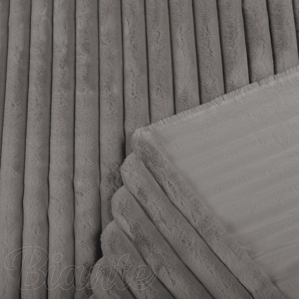 Plyš/umělá kožešina PL-008 Šedá - šířka 150 cm - detail 4 - Biante.cz