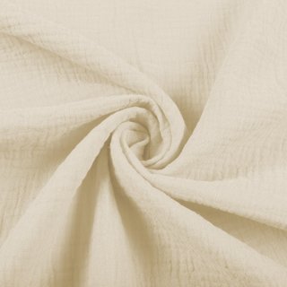 Mušelín dvojitá gázovina MSN-080 Krémová - metráž šírka 160 cm - Biante.sk