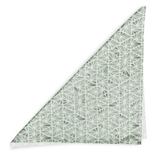 Bavlněný šátek Sandra SA-627 Pastelově zelená mozaika na bílém - detail 1 - Biante.cz