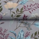 Bavlněná látka/plátno Sandra SA-621 Podzimní větvičky na modrošedém - šířka 160 cm - detail 2 - Biante.cz