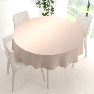 Sametový kulatý ubrus Velvet Premium SVP-020 Béžový - detail 1 - Biante.cz
