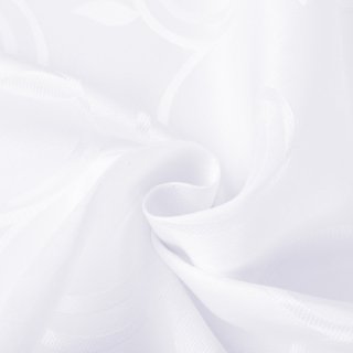 Teflonová látka na ubrusy TF-100 Bílé ornamenty s lístky - šířka 155 cm - detail 1 - Biante.cz
