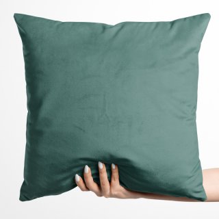Sametový povlak na polštář Velvet Premium SVP-022 Ledově zelená - Biante.cz