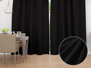 Zamatový záves na mieru Velvet Premium SVP-023 Čierny - Biante.sk