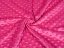Dětská látka Minky 3D puntíky MKP-018 Purpurová - šířka 150 cm - detail 1 - Biante.cz