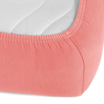 Jersey napínacie prestieradlo JR-001 Koralové - detail 1 - Biante.sk