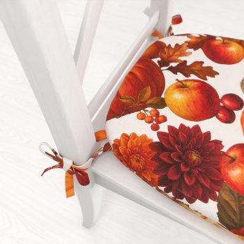 Oblý podsedák Leona LN-178 Podzimní zátiší s dýněmi - 39x37x3 cm - detail 1 - Biante.cz Oblý podsedák Leona LN-178 Podzimní zátiší s dýněmi - 39x37x3 cm - detail 1 - Biante.cz