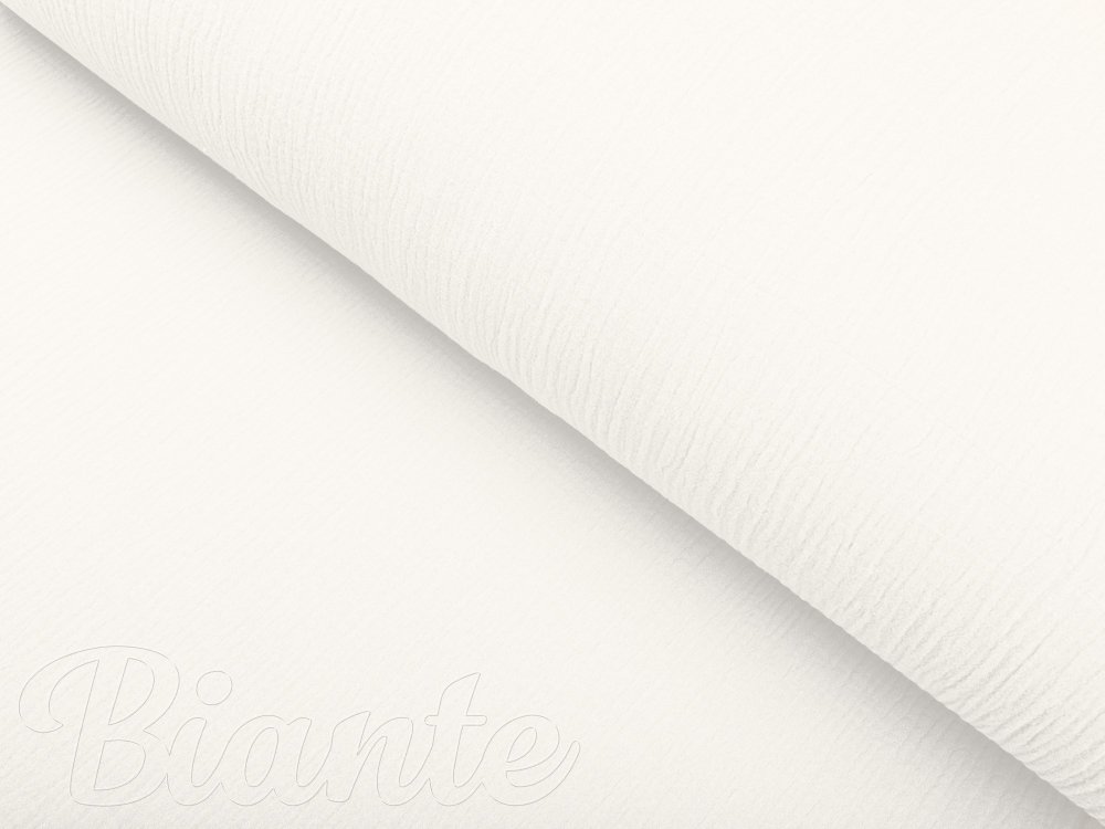 Mušelín dvojitá gázovina MSN-049 Bílá - metráž šířka 140 cm - detail 4 - Biante.cz