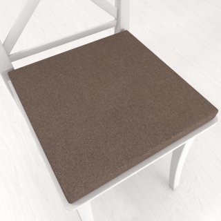 Čtvercový podsedák BKR-504 Hnědý - 38x38x3 cm - Biante.cz