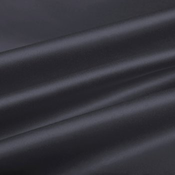 Látka polyesterový satén LUX-056 Antracitově šedá - šířka 150 cm