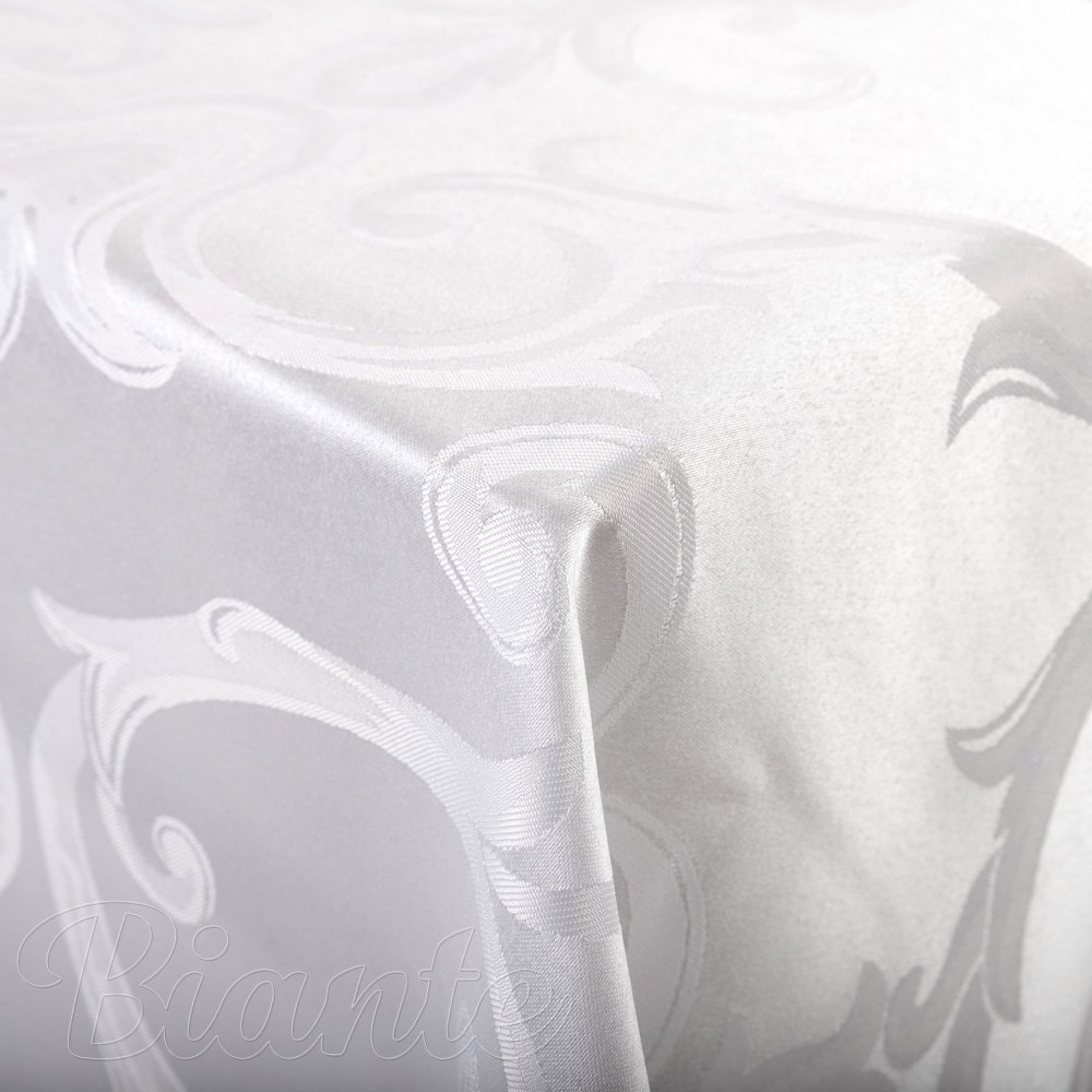 Dekorační látka Monako PM-125 Velký zámecký vzor bílý - šířka 320 cm - detail 1 - Biante.cz