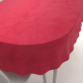 Sametový oválný ubrus Velvet Premium SVP-049 Jahodově červený - Biante.cz