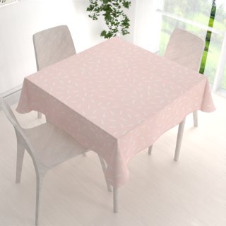 Dekoračný štvorcový obrus PM-062 Konfety na pastelovo lososovom - detail 1 - Biante.sk Dekoračný štvorcový obrus PM-062 Konfety na pastelovo lososovom - detail 1 - Biante.sk