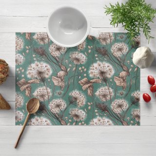Bavlněné prostírání na stůl Sandra SA-716 Podzimní pampelišky na zeleném - Biante.cz Bavlněné prostírání na stůl Sandra SA-716 Podzimní pampelišky na zeleném - Biante.cz