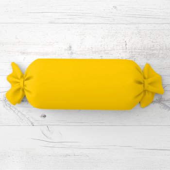Polštář válec bonbon Rongo RG-029 Sytě žlutý - Biante.cz
