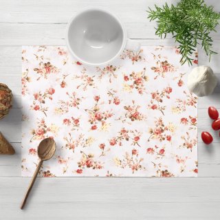 Bavlněné prostírání na stůl Sandra SA-304 Oranžovo žluté růžičky na bílém - Biante.cz Bavlněné prostírání na stůl Sandra SA-304 Oranžovo žluté růžičky na bílém - Biante.cz